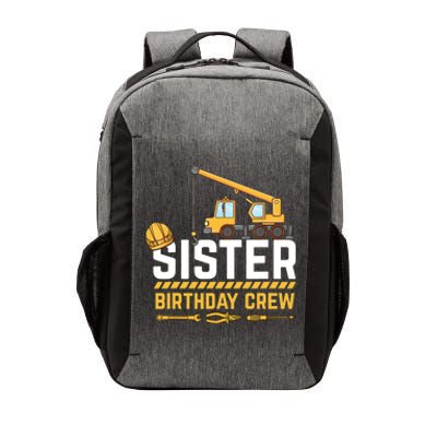 Sister Birthday Crew Construction Birthday Vector Backpack