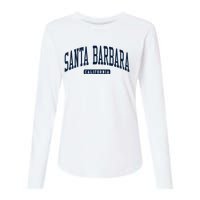 Santa Barbara California Ca College University Style Womens Cotton Relaxed Long Sleeve T-Shirt