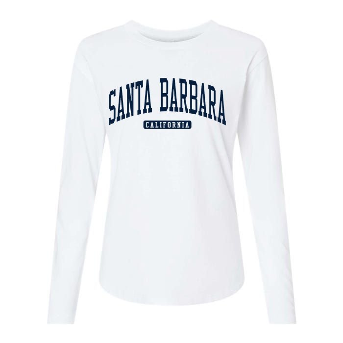 Santa Barbara California Ca College University Style Womens Cotton Relaxed Long Sleeve T-Shirt