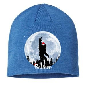 Santa Bigfoot Christmas Rock Roll Sasquatch Believe Xmas  Sustainable Beanie