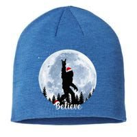 Santa Bigfoot Christmas Rock Roll Sasquatch Believe Xmas  Sustainable Beanie