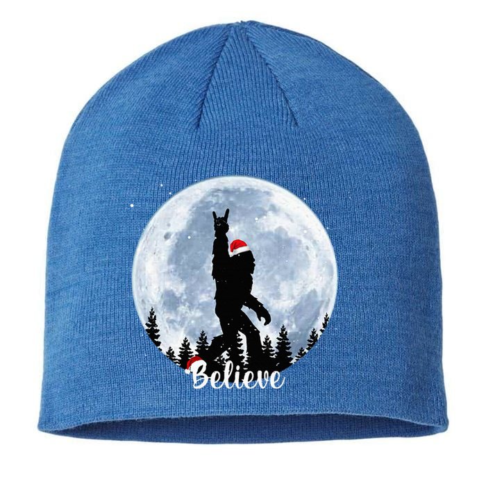 Santa Bigfoot Christmas Rock Roll Sasquatch Believe Xmas  Sustainable Beanie