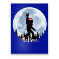 Santa Bigfoot Christmas Rock Roll Sasquatch Believe Xmas  Poster