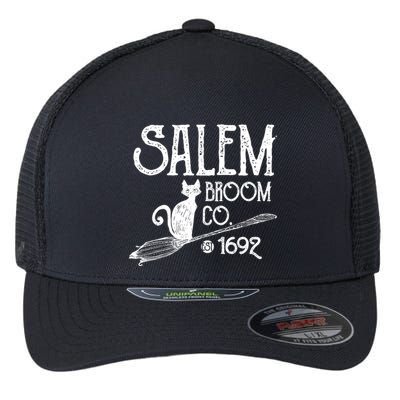Salem Broom Co Cute Witch Trials 1692 S Halloween Cute Gift Flexfit Unipanel Trucker Cap