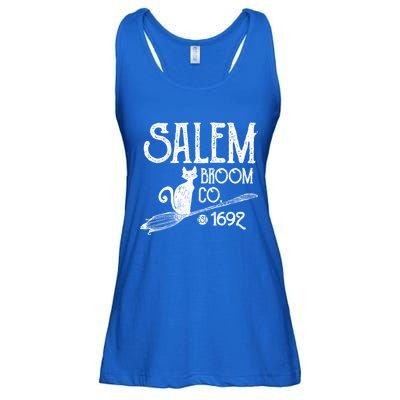 Salem Broom Co Cute Witch Trials 1692 S Halloween Cute Gift Ladies Essential Flowy Tank
