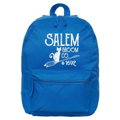 Salem Broom Co Cute Witch Trials 1692 S Halloween Cute Gift 16 in Basic Backpack