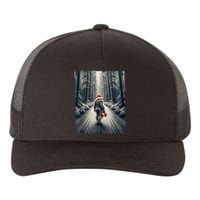 Santa Bigfoot Christmas Sasquatch Believe Yupoong Adult 5-Panel Trucker Hat