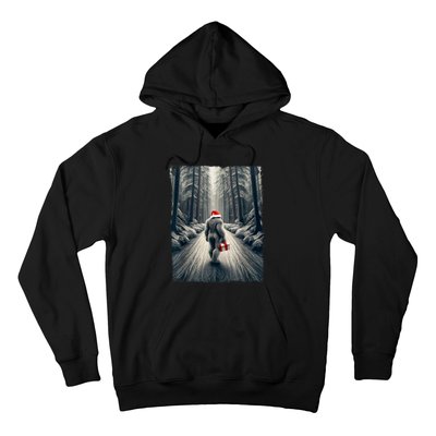 Santa Bigfoot Christmas Sasquatch Believe Hoodie