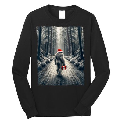 Santa Bigfoot Christmas Sasquatch Believe Long Sleeve Shirt