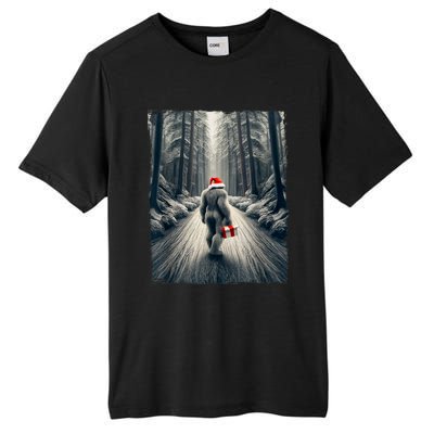 Santa Bigfoot Christmas Sasquatch Believe Tall Fusion ChromaSoft Performance T-Shirt