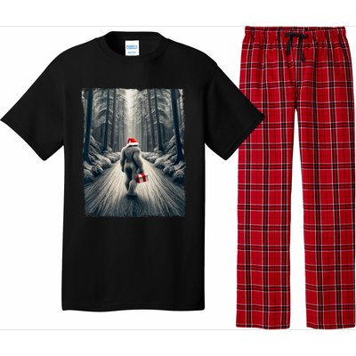 Santa Bigfoot Christmas Sasquatch Believe Pajama Set