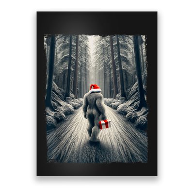 Santa Bigfoot Christmas Sasquatch Believe Poster
