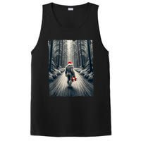 Santa Bigfoot Christmas Sasquatch Believe PosiCharge Competitor Tank