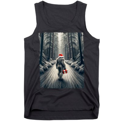 Santa Bigfoot Christmas Sasquatch Believe Tank Top