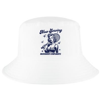 Serving Backhanded Compliments Retro Graphic Cool Comfort Performance Bucket Hat