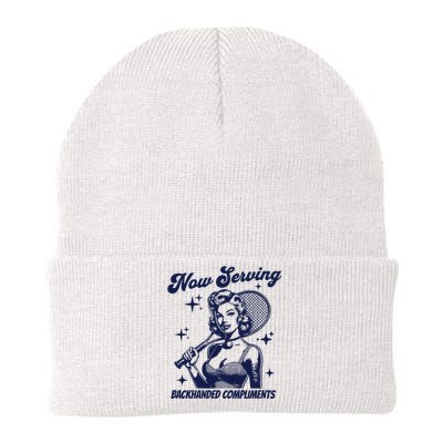 Serving Backhanded Compliments Retro Graphic Knit Cap Winter Beanie