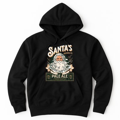 SantaS Brewing Company Pale Ale Fun Christmas Beer Drinking Hoodie
