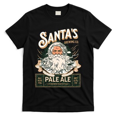 SantaS Brewing Company Pale Ale Fun Christmas Beer Drinking T-Shirt