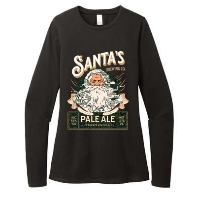 SantaS Brewing Company Pale Ale Fun Christmas Beer Drinking Womens CVC Long Sleeve Shirt