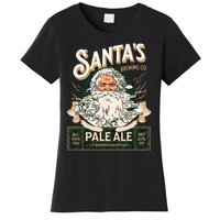 SantaS Brewing Company Pale Ale Fun Christmas Beer Drinking Women's T-Shirt