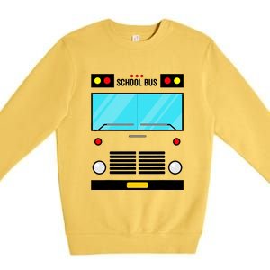 School Bus Costume Simple Halloween Costume Premium Crewneck Sweatshirt