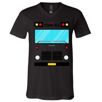 School Bus Costume Simple Halloween Costume V-Neck T-Shirt