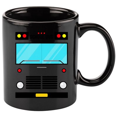 School Bus Costume Simple Halloween Costume 11oz C Handle Ceramic Mug