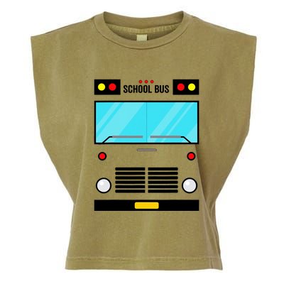 School Bus Costume Simple Halloween Costume Garment-Dyed Women's Muscle Tee