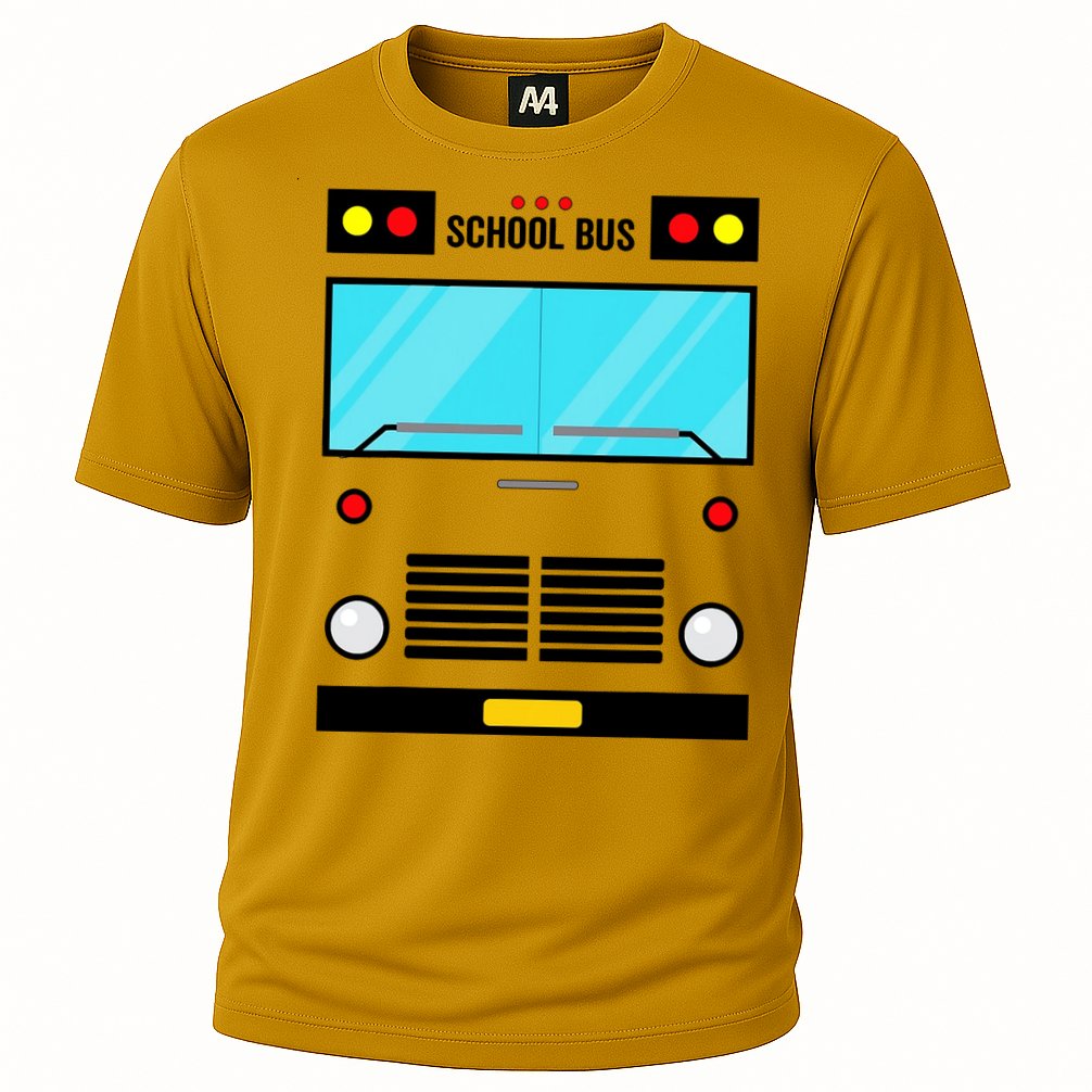 School Bus Costume Simple Halloween Costume Performance Shirt