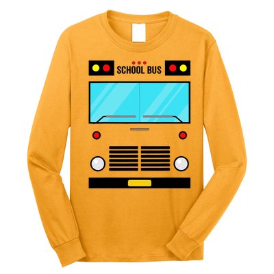 School Bus Costume Simple Halloween Costume Long Sleeve Shirt