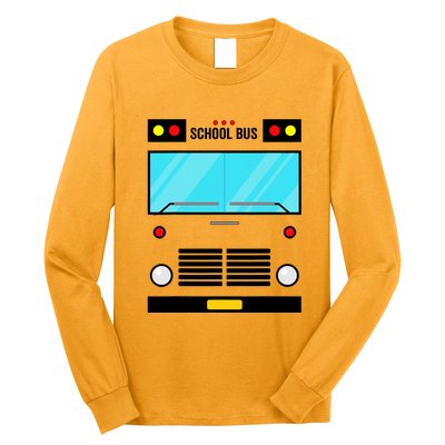 School Bus Costume Simple Halloween Costume Long Sleeve Shirt