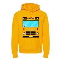 School Bus Costume Simple Halloween Costume Premium Hoodie