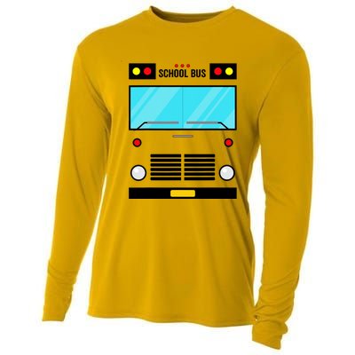 School Bus Costume Simple Halloween Costume Cooling Performance Long Sleeve Crew