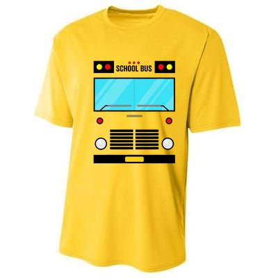 School Bus Costume Simple Halloween Costume Performance Sprint T-Shirt