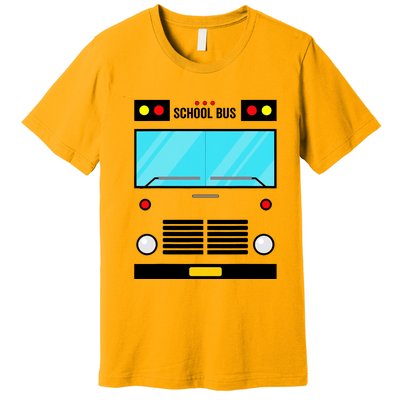 School Bus Costume Simple Halloween Costume Premium T-Shirt