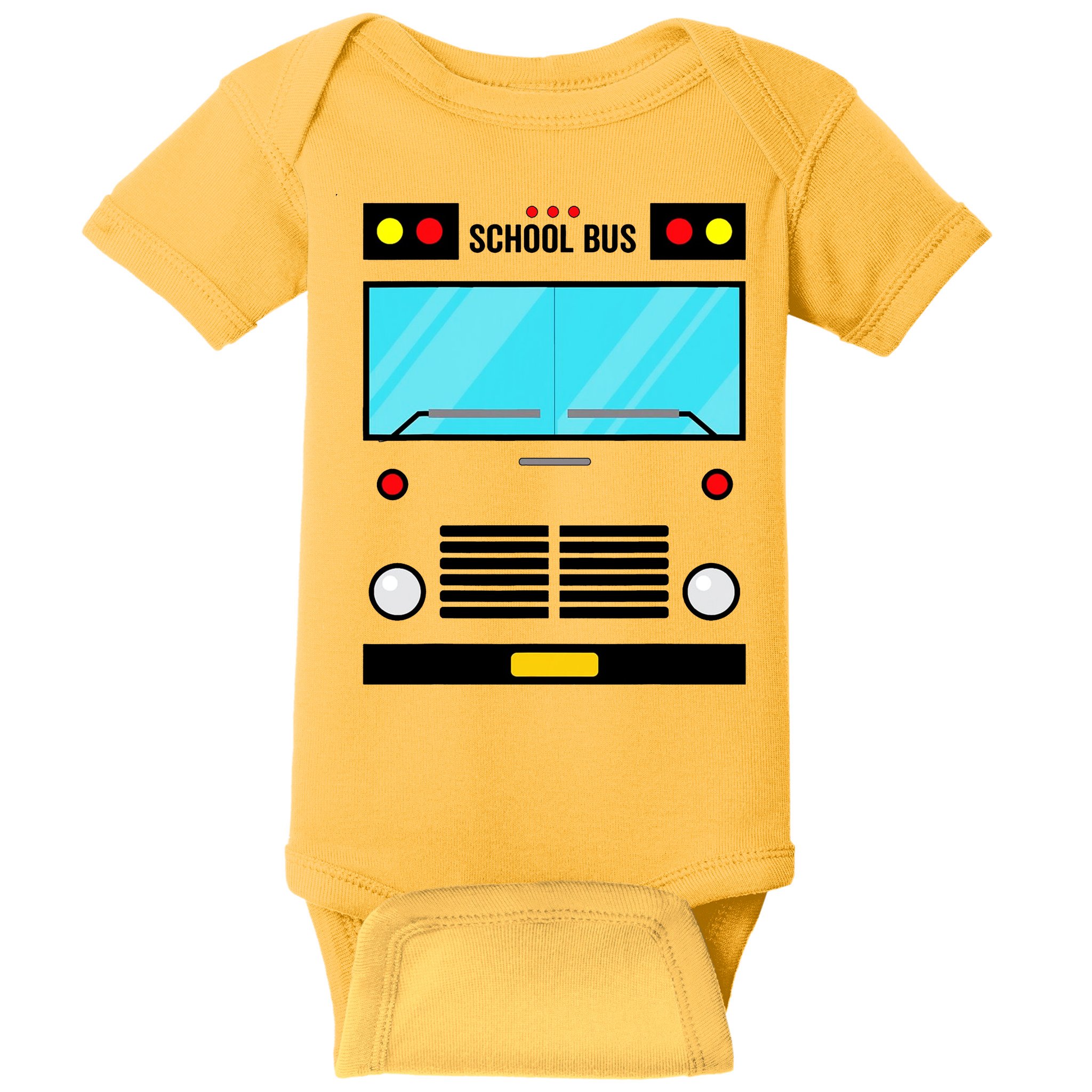 School Bus Costume Simple Halloween Costume Baby Bodysuit