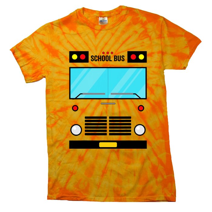 School Bus Costume Simple Halloween Costume Tie-Dye T-Shirt