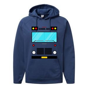 School Bus Costume Simple Halloween Costume Performance Fleece Hoodie