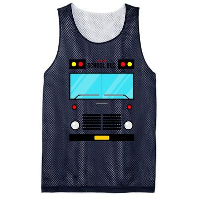 School Bus Costume Simple Halloween Costume Mesh Reversible Basketball Jersey Tank