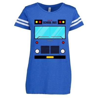 School Bus Costume Simple Halloween Costume Enza Ladies Jersey Football T-Shirt