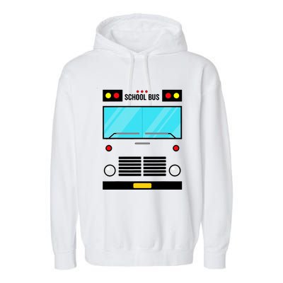 School Bus Costume Simple Halloween Costume Garment-Dyed Fleece Hoodie