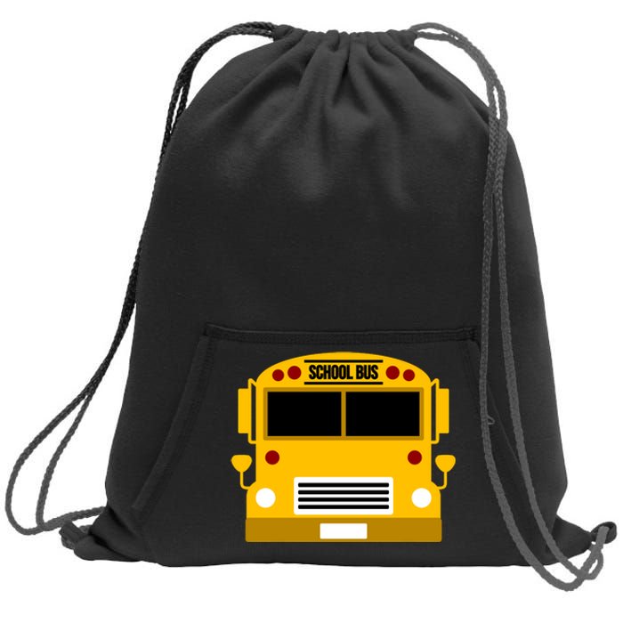 School Bus Costume Simple Halloween Costume Sweatshirt Cinch Pack Bag