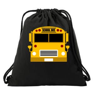 School Bus Costume Simple Halloween Costume Drawstring Bag