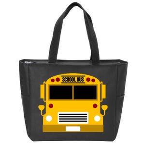 School Bus Costume Simple Halloween Costume Zip Tote Bag