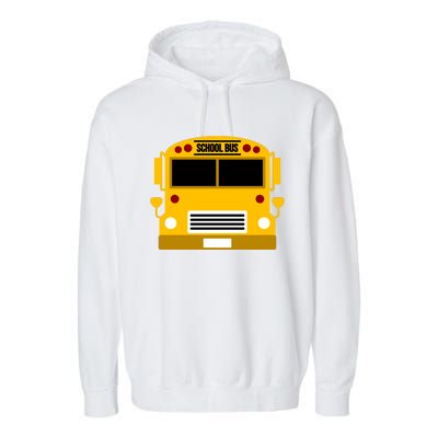 School Bus Costume Simple Halloween Costume Garment-Dyed Fleece Hoodie