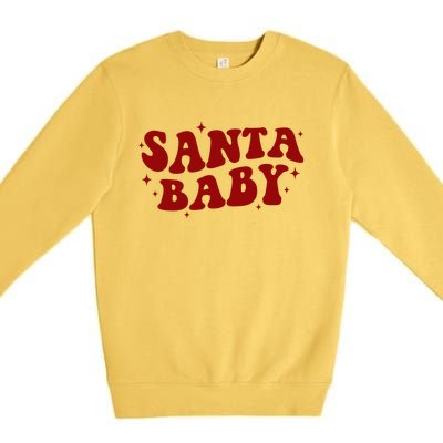 Santa Baby Cute Christmas Xmas Funny Premium Crewneck Sweatshirt