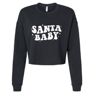 Santa Baby Cute Christmas Xmas Funny Cropped Pullover Crew