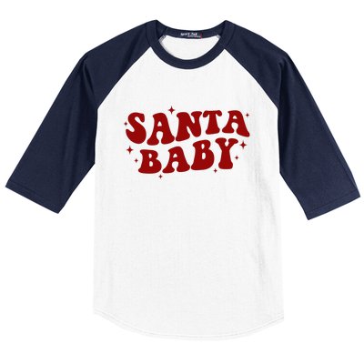 Santa Baby Cute Christmas Xmas Funny Baseball Sleeve Shirt