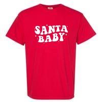 Santa Baby Cute Christmas Xmas Funny Garment-Dyed Heavyweight T-Shirt