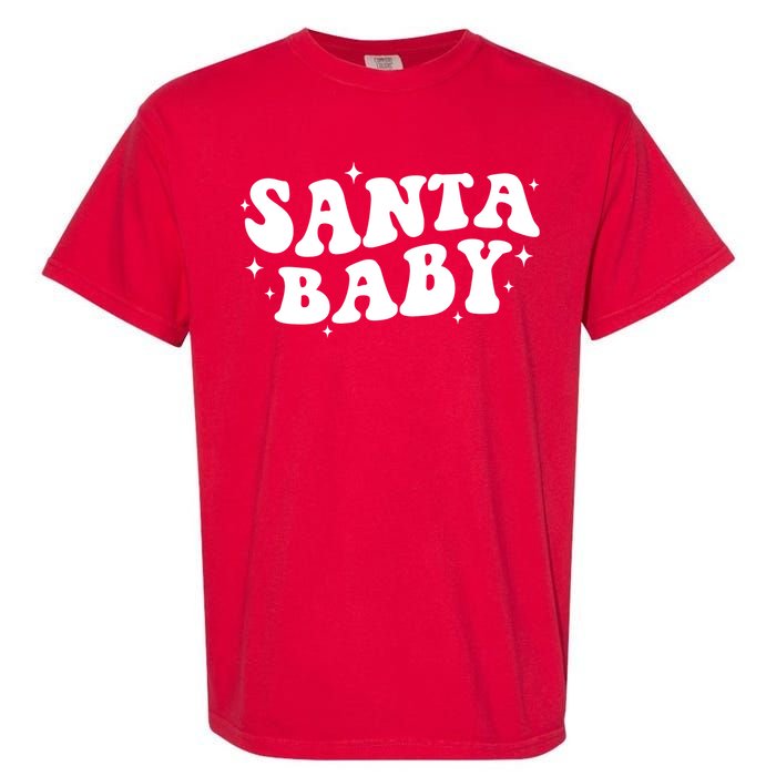 Santa Baby Cute Christmas Xmas Funny Garment-Dyed Heavyweight T-Shirt